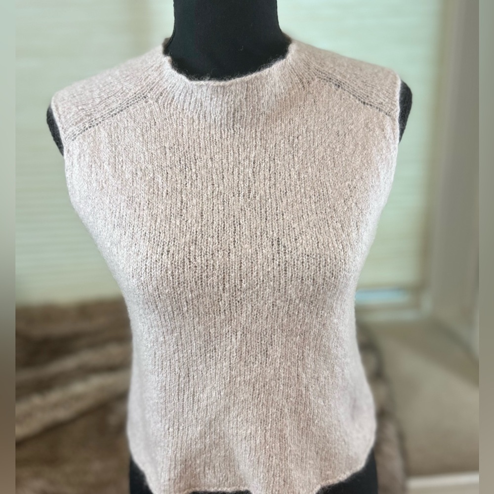 Max Mara “Weekend” Mohair Cropped Sweater Vest